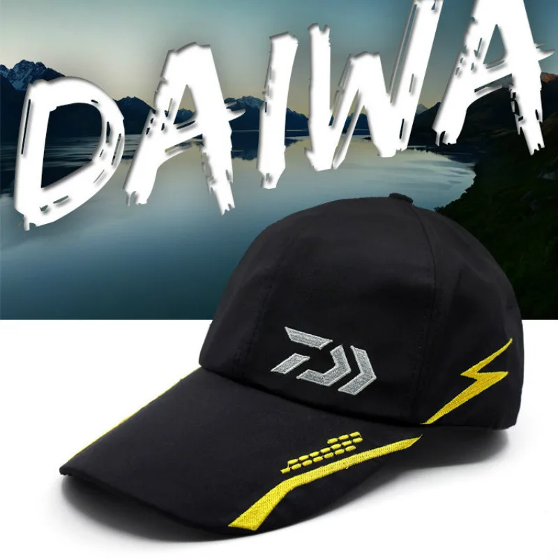Мужская Регулируемая дышащая рыболовная Кепка Daiwa Sunshade спортивная бейсбольная