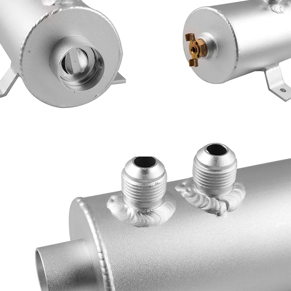 Маслоуловитель БАК с дыхательным фильтром алюминий 10 Круглый 0.75L матовый толку