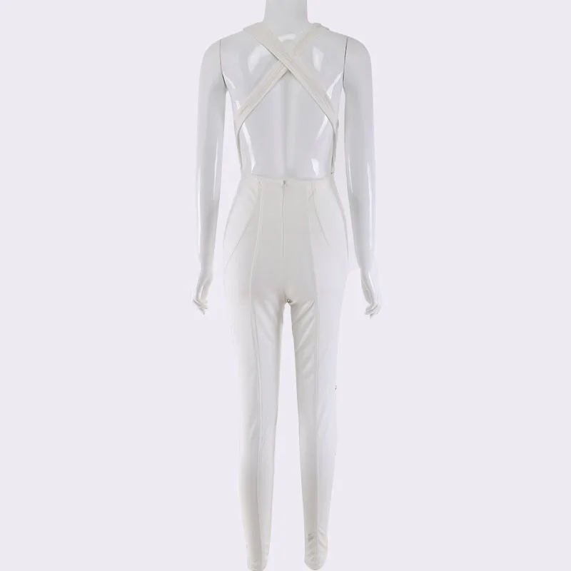 

Hollow Hot Sexy Women Sleeveless Bodycon Women Jumpsuits