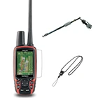 Прозрачная защитная пленка для ЖК-экрана, 3 шт. + Гибкая Складная антенна дальнего действия + шнурок для Garmin Astro 220 320 900