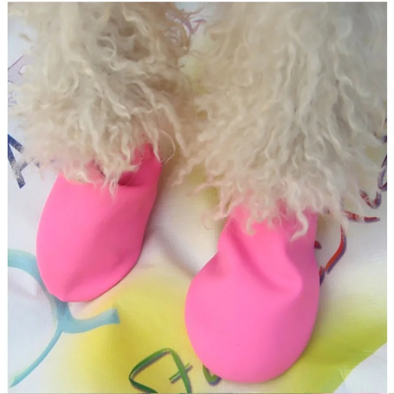 4 цвета Домашние животные принадлежности башмаки-носки для домашних животных