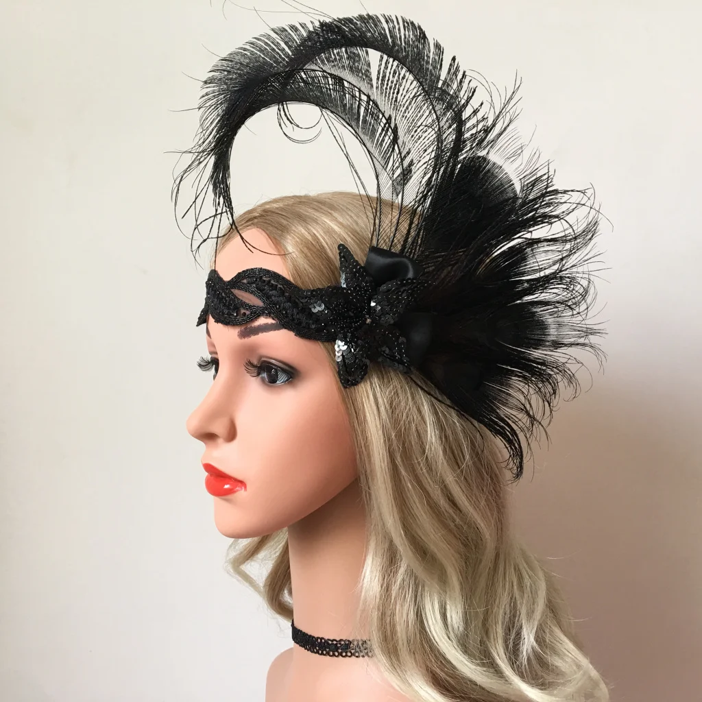 

Женский ободок в этническом стиле, ободок с перьями, ободок с перьями павлина, аксессуар для волос