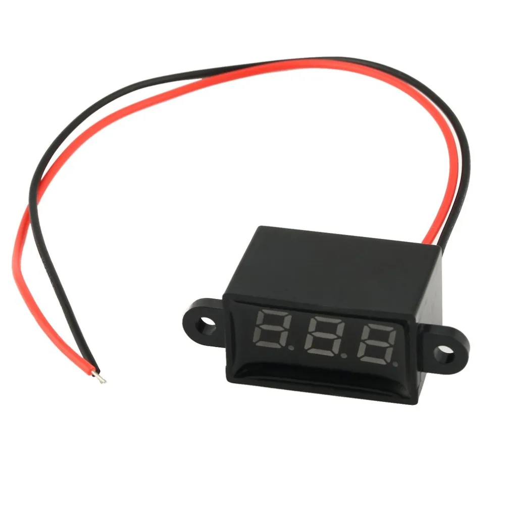 5PCS 3V-30V 2-Wire LED Digital Display Panel Voltmeter Electric Voltage Meter Volt Tester for Auto Car Motorcycle Battery Cart |