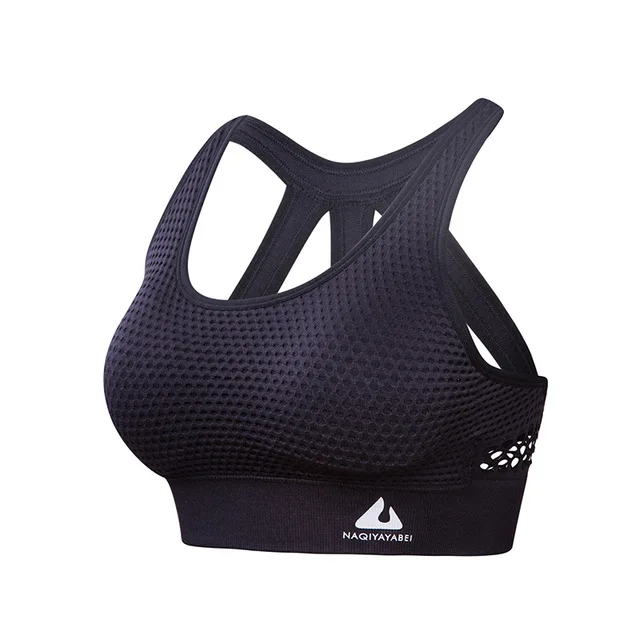 BRA.FY.3-black Женский спортивный топ с бюстгальтером, ударопрочный Топ для фитнеса, йоги, бега, укороченный топ, спортивная одежда, топы для йоги, спортивный бюстгальтер с эффектом пуш-ап для женщин - Цвет: BRA.FY.3-black