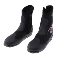unisex 5mm premium neoprene hi top wetsuits zipper boot diving boots water sports snorkeling booties shoes for men women