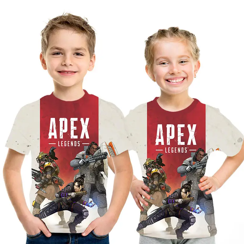Новая футболка в стиле онлайн игры APEX Детская Мужская с 3d принтом Apex для мамы и