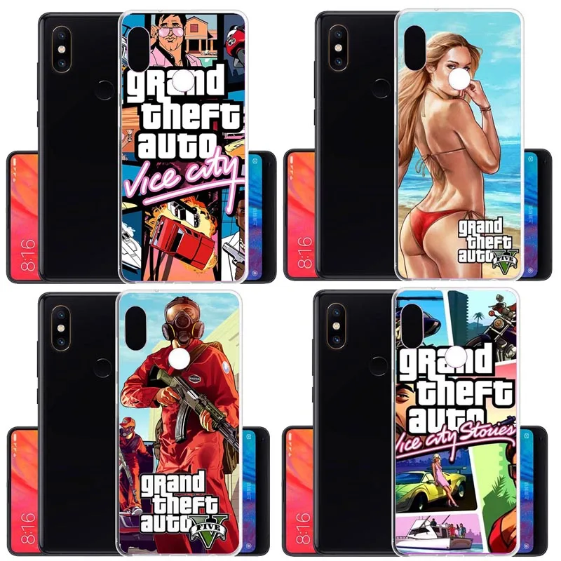 Чехол для телефона Grand Theft Auto GTA V из мягкого силикона и ТПУ Redmi NOTE5A NOTE5 Pro Xiao mi 8
