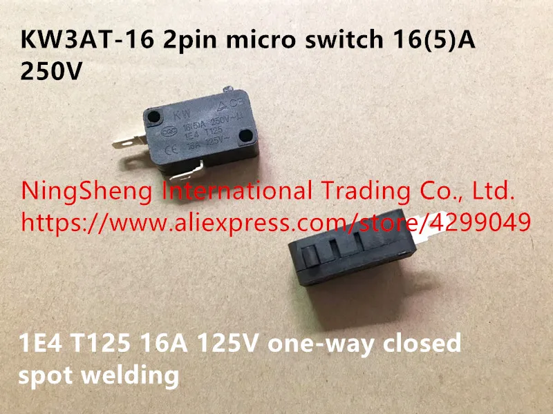 KW3AT-16 2pin микро переключатель 16(5) A 250V 1E4 T125 16A 125V односторонняя точечная Сварка