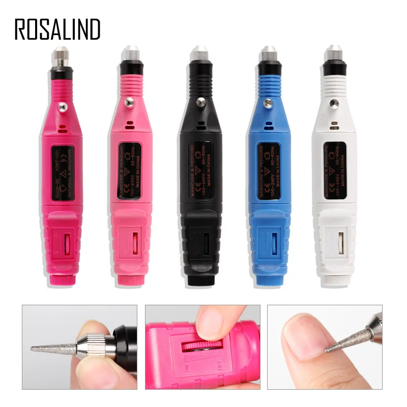 Розалинд 1 компл. Электрический маникюрный набор дрель для машины Nail Art Pen Педикюр