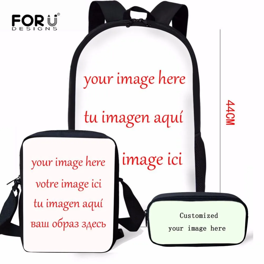 Детские школьные ранцы FORUDESIGNS 3 шт./компл. для девочек подростков рюкзаки