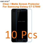 10 шт.лот для Samsung Galaxy C7 C7000 5,7 дюйма HD ПрозрачнаяАнтибликовая матовая защитная пленка для экрана (не закаленное стекло)