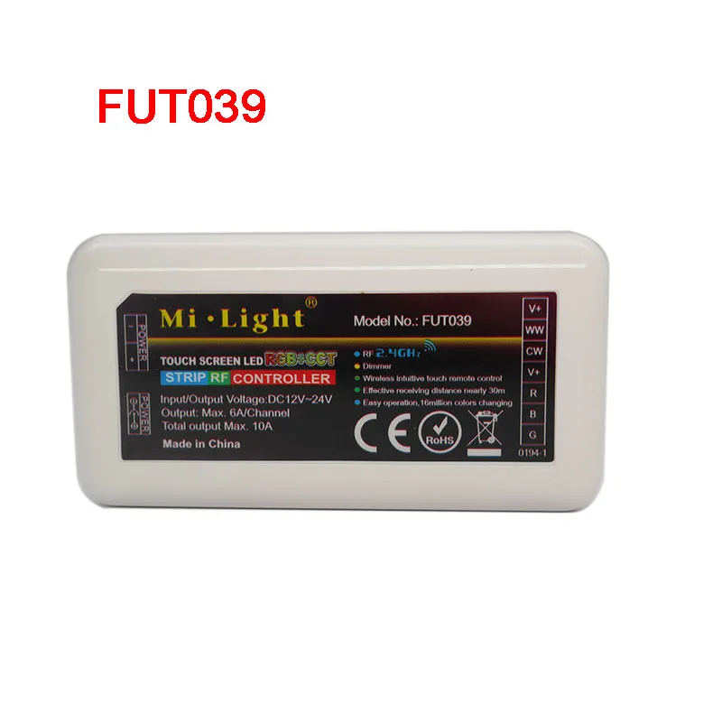 FUT039 MiBOXER 2,4G 4-Zone умная панель WiFi iBox RGB+ CCT/RGBWW светодиодный светильник FUT039/FUT092/FUT089/iBox2/iBox1/B4/T4/B8 - Цвет: FUT039
