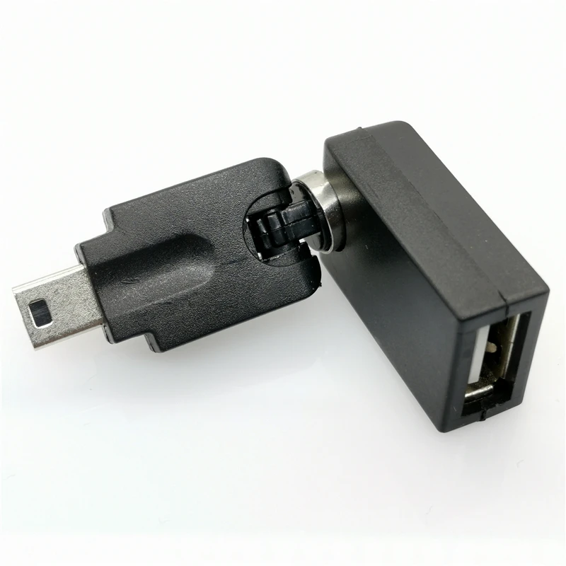 Адаптер Mini 5 Pin папа USB 2 0 мама otg Type A угол вращения 360 градусов внешний адаптер для