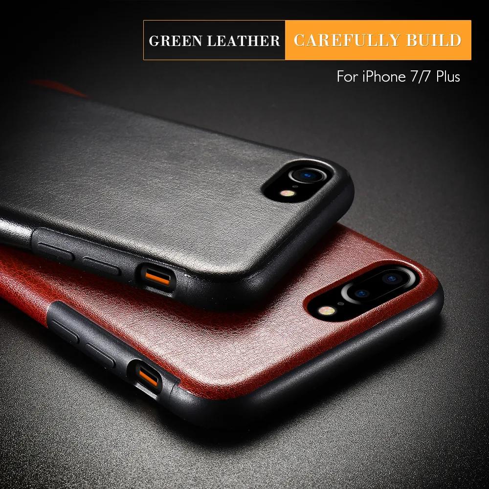 KISSCASE роскошные чехлы с рисунком Crazy Horse для iPhone X XS деловые 11 6 6s 7 8 Plus Кожаные