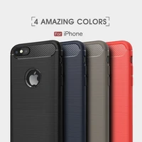 wholesale for iphone 6 6s plus case 1 pcs carbon fiber silicone soft thin bumper coque etui back cover case for iphone 6 plus
