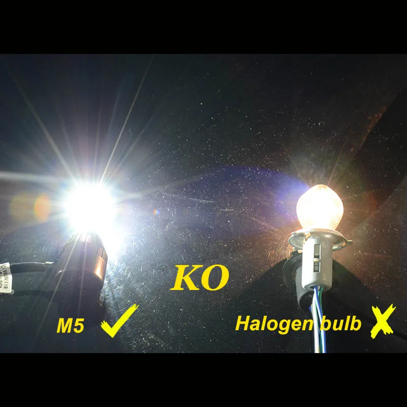 NAO H4 светодиодные фары для мотоцикла HS1 лампы BA20D 4000LM Аксессуары лампа свет 36 Вт