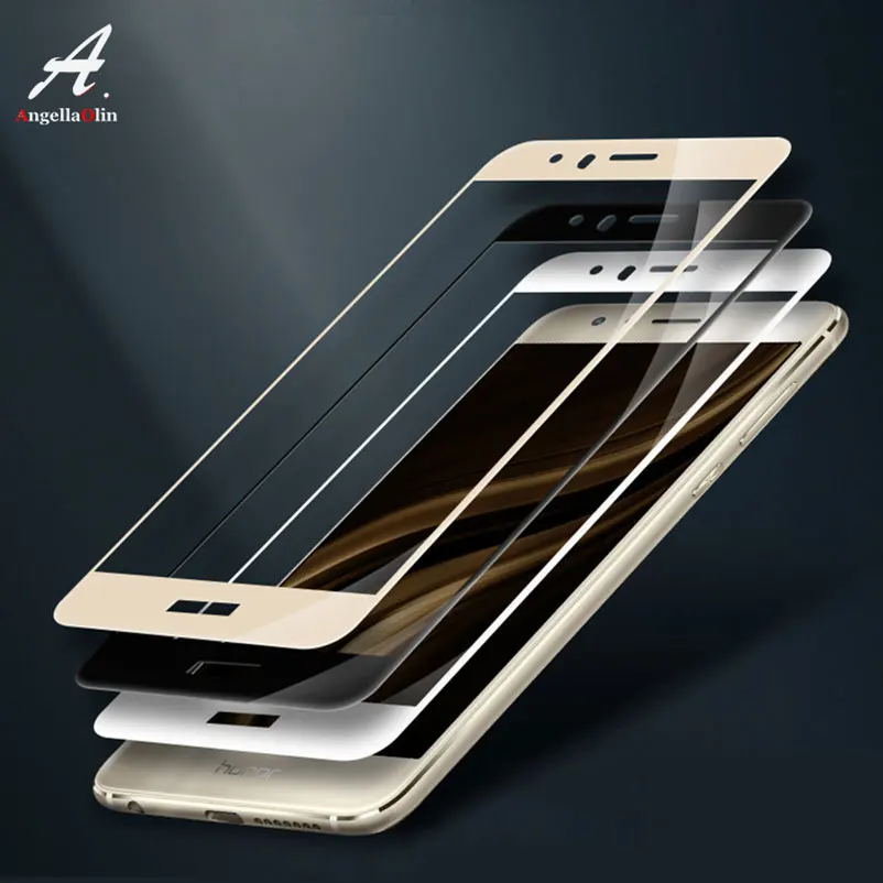 Закаленное стекло с полным покрытием для Huawei P8 P9 P10 lite 2016 2017 Honor 9 Mate Pro Nova 2i P Smart Y6