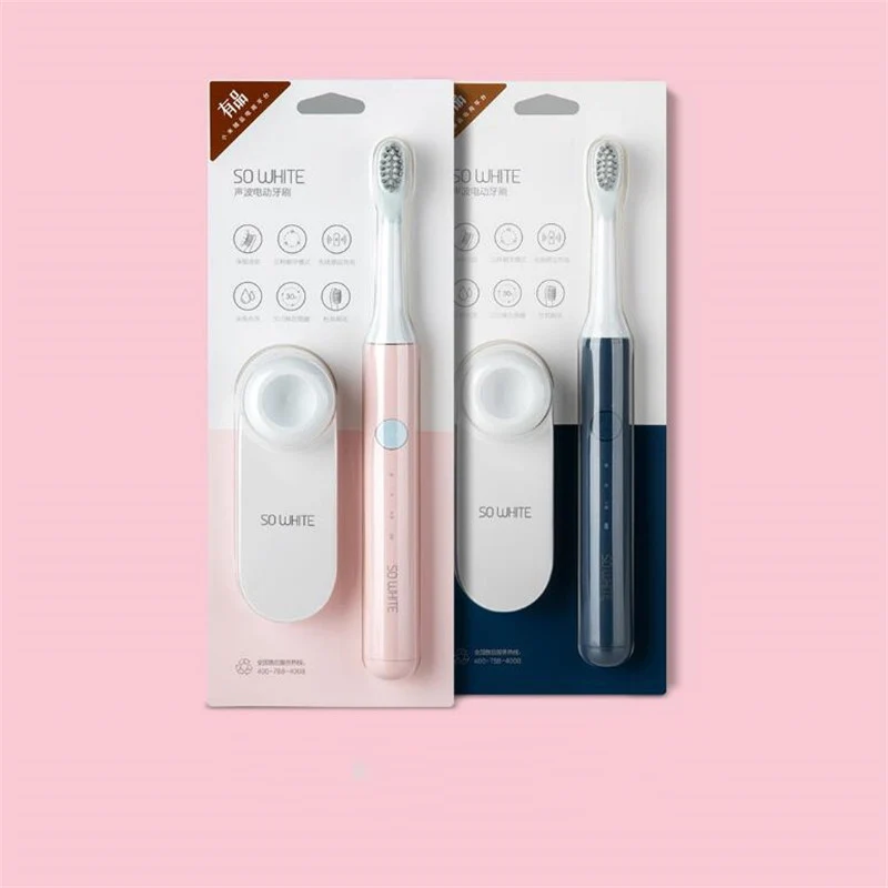 Xiaomi Mijia так белый Ультразвуковая электрическая зубная щетка для Зубная щётка Портативный IPX7 Водонепроницаемый средство для нежной глубокой чистки Индуктивный Перезаряжаемые Беспроводной электрическая зубная щетка