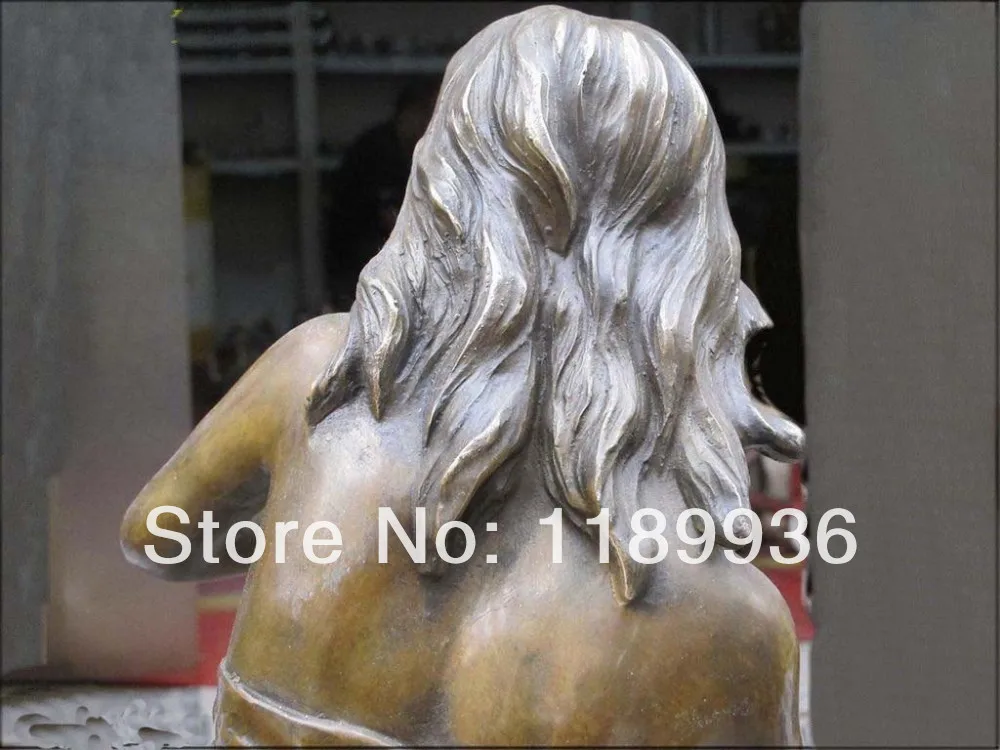 30 &quotЗападная Бронзовая статуя удар саксофон в ковбойском стиле красивая женщина