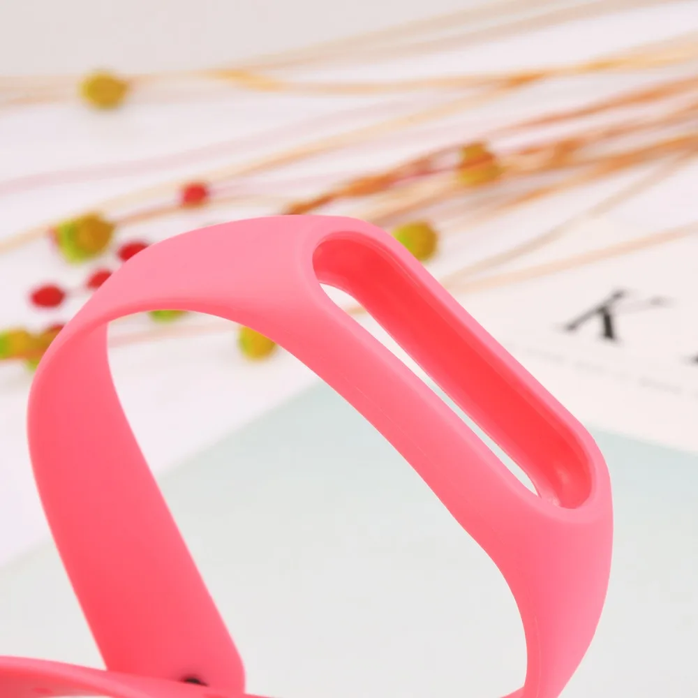 Смарт часы черного цвета силиконовый браслет для Xiaomi Mi Band 2 сменный ремешок