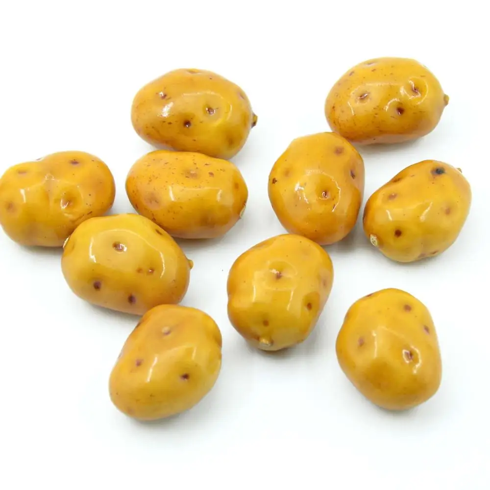 patato 10 шт. мини картофель искусственная пена фрукты овощи для дома Свадебные украшения Когнитивная игрушечная бутафория обеденный стол украшения - Цвет: patato
