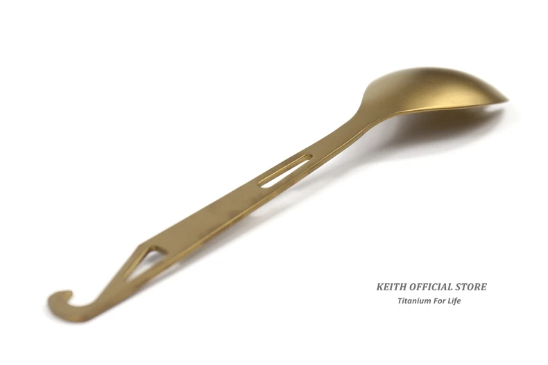 Кейт Титан Spork с Вилы Совет открывалка для бутылок отдых путешествия столовые приборы пикник удобная вешалка на вершине Вилы ложка титановая посуда для похода туризм и походы 15 г Ti5311