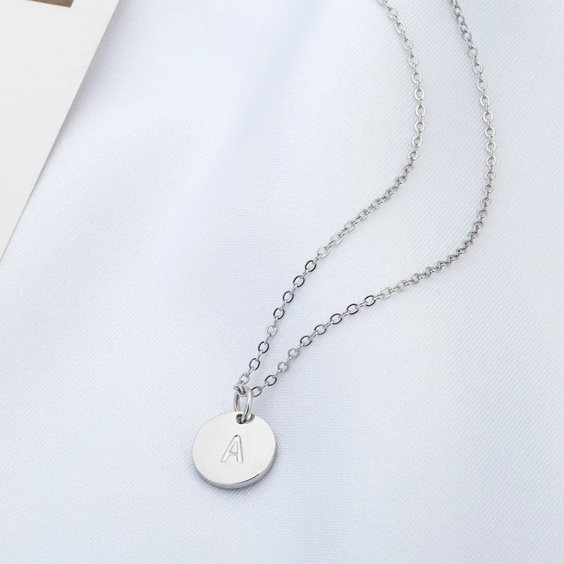 Модные серебряные ювелирные изделия английская буква A B C D E F G H I J K L M N O P Q R S T U V W X Y