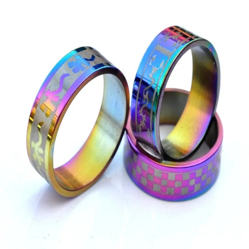 Оригинальные Модные мужские кольца по оптовой цене из нержавеющей стали с