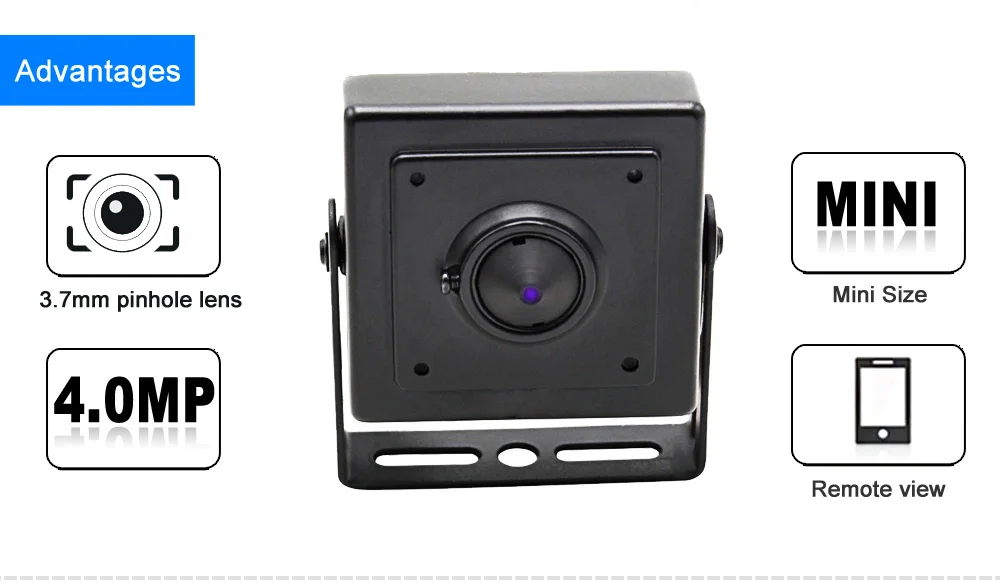 Wheezan мини-камера HD Безопасности 2MP Onvif H.265 камеры видеонаблюдения ip-камера 12 в 1080P аудио P2P ночного видения камеры видеонаблюдения для дома