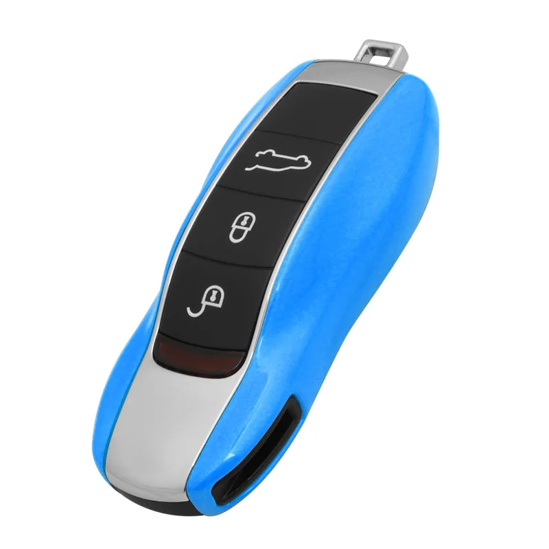 Чехол для автомобильного ключа Porsche Cayenne Boxster 986 987 Panamera Macan TPU - Цена: 