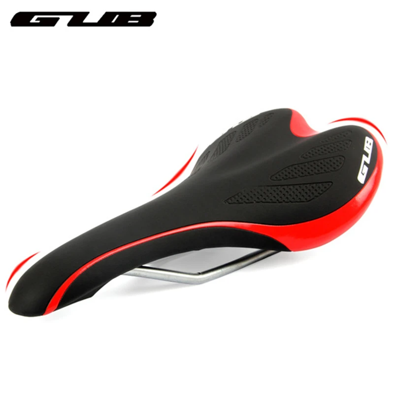 Red GUB Велосипедное велосипедное седло из микрофибры, велосипедное седло MTB, горное, шоссейное, велосипедное, ультралегкое, дышащее, велосипедное седло - Цвет: Red