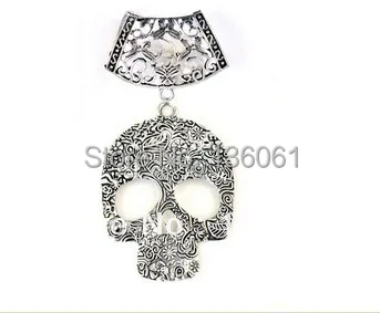 Винтажный серебряный комплект с подвесками в виде черепа ювелирные изделия