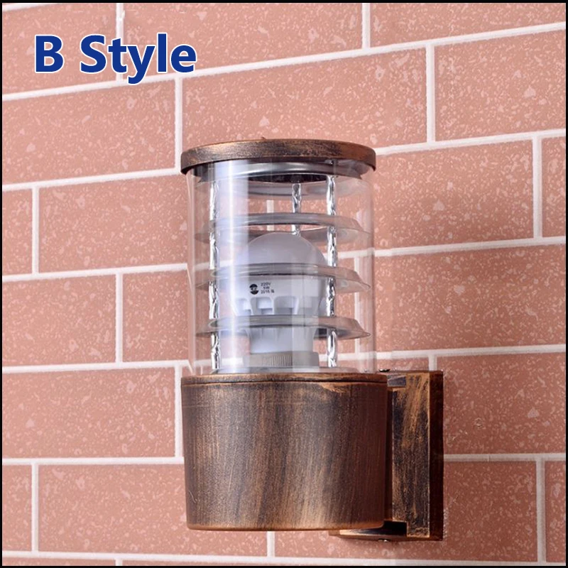 LED Waterproof Outdoor Wall Lamp European Aluminum Tube Porch lights |