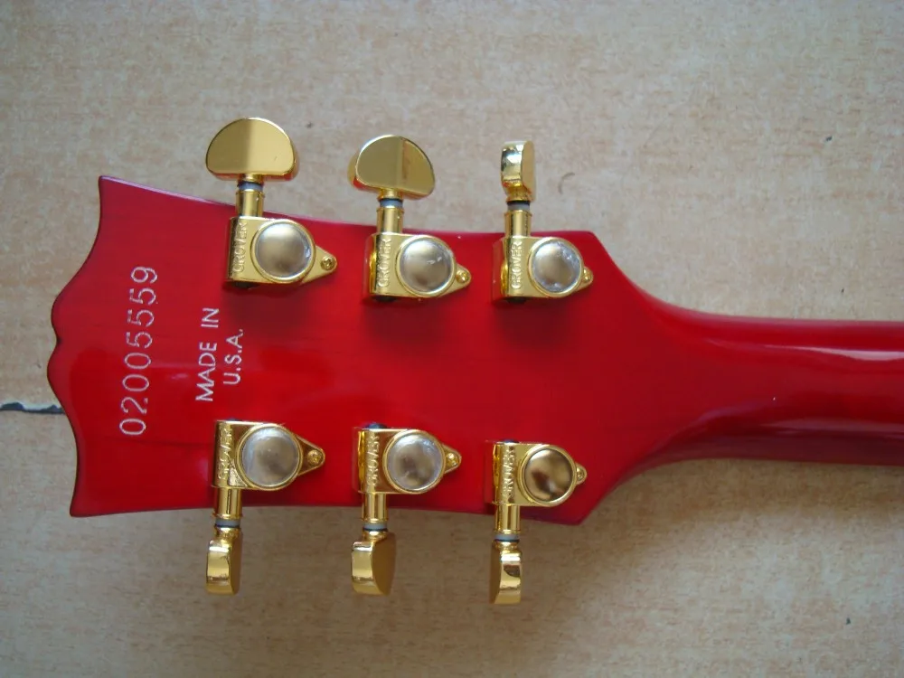 Новый CS cherry sunburst красный AA на заказ гитара из цельного дерева играть хорошо