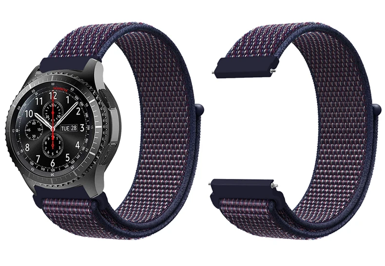 Gear s3 22 мм ремешок для samsung galaxy watch 46 мм 42 мм ремешок для часов gear s2 20 мм спортивный нейлоновый amazfit gtr huawei аксессуары для часов