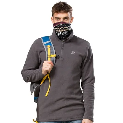 Men Gray Мужская Женская зимняя флисовая мягкая куртка спортивные куртки TECTOP для походов, кемпинга, лыж, треккинга мужская женская зимняя одежда - Цвет: Men Gray