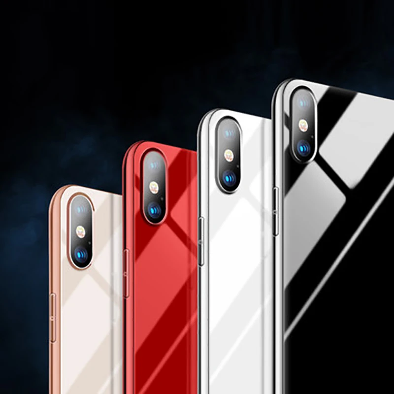 Phone Silicone Case For iPhone XS Max Xr Ultra-Thin Anti-Fall Shell X 7 8 Plus Electroplating Solid Color F51 |