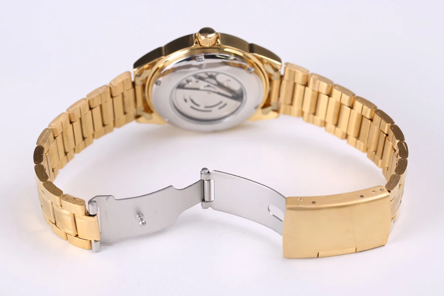 Часы Мужские автоматические механические брендовые полностью Стальные