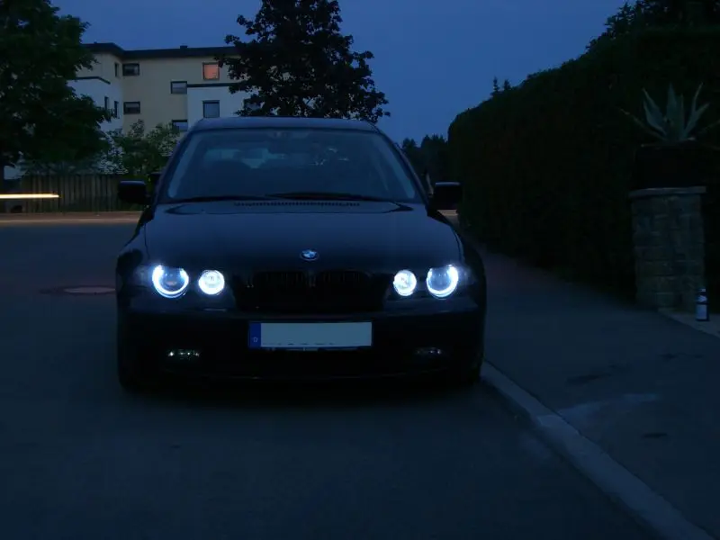 Для BMW E46 3 Серия компактный 2001-2005 многоцветный светодиодный ангельские глазки