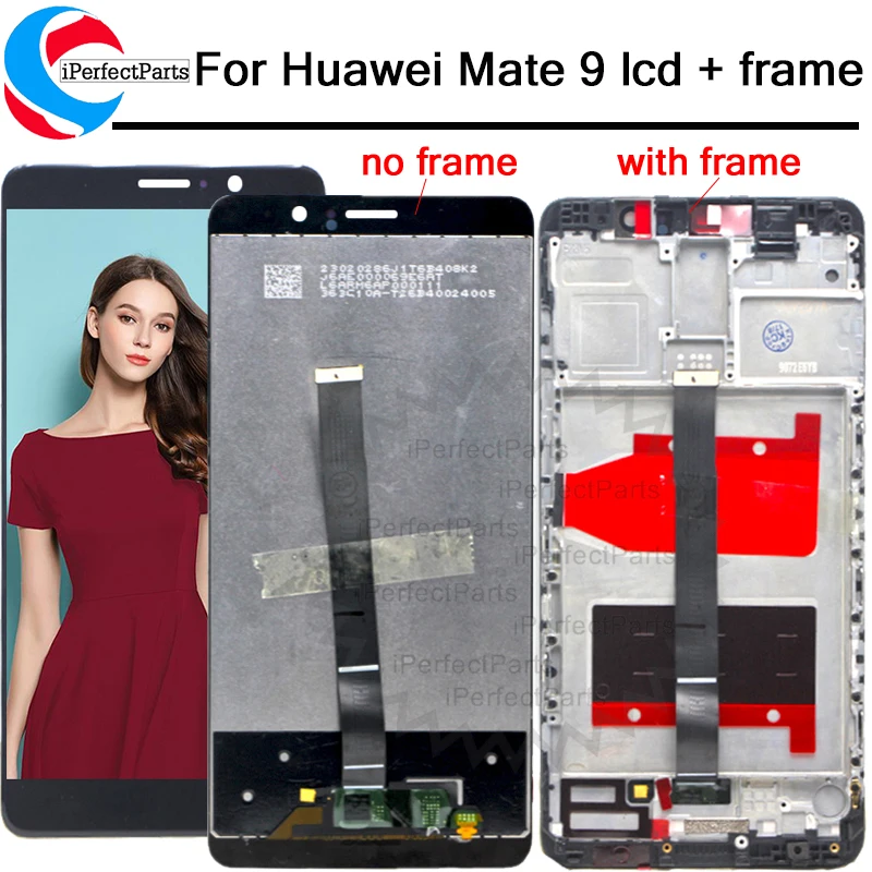 ЖК дисплей с рамкой для Huawei Mate 9 сенсорный экран датчик полный преобразователь