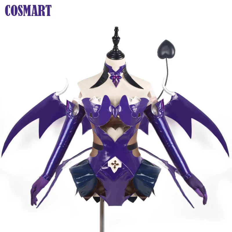 

Аниме Honkai Impact 3rd Райден Мэй Косплэй костюм в виде маленького дьявола, призрачные с украшением в виде крыльев + Головные Уборы Костюм для Хэлл...