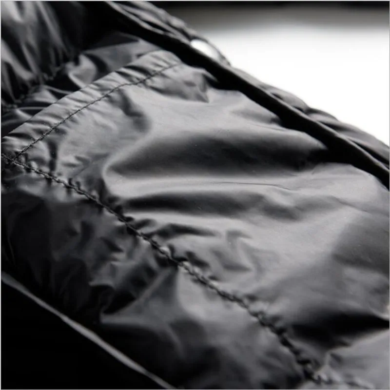 Женская куртка пуховик на 90% белом утином пуху тонкая короткая с круглым вырезом