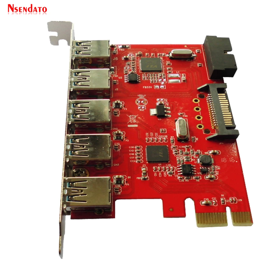 5 Порты и разъёмы USB3.0 Гбит/с концентратор для PCI E Express Card Expresscard адаптер 20pin 15pin SATA XP