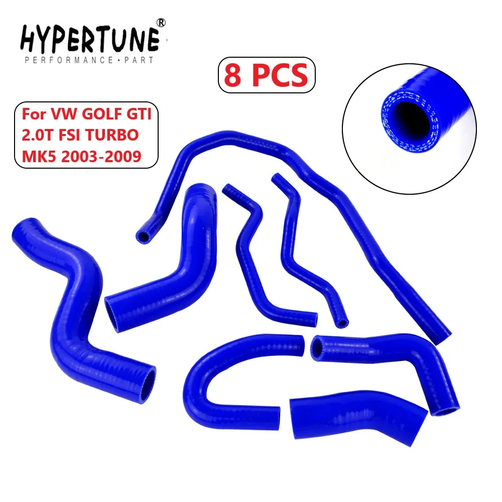 Hypertune синий силиконовый радиатор охлаждающий шланг комплект для VW Golf GTI FSI Mev MK5 2 0 T
