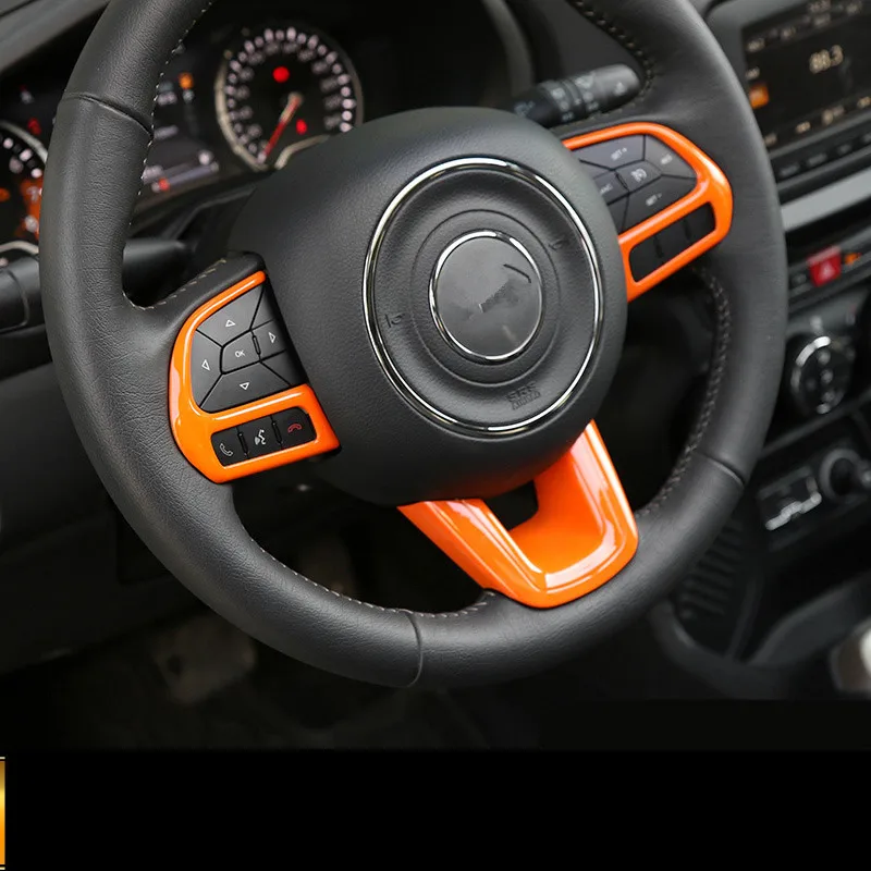 Рулевое колесо правая и левая кнопки декорированная рамка для Jeep Compass 2017 18 2019 Renegade