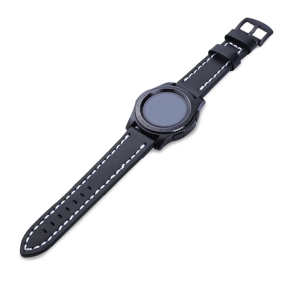 Laforuta gear S3 Frontier ремешок для samsung Galaxy Watch 46 мм S 3 Slassic 22 мм кожаный браслет на запястье Ретро винтажный ремень
