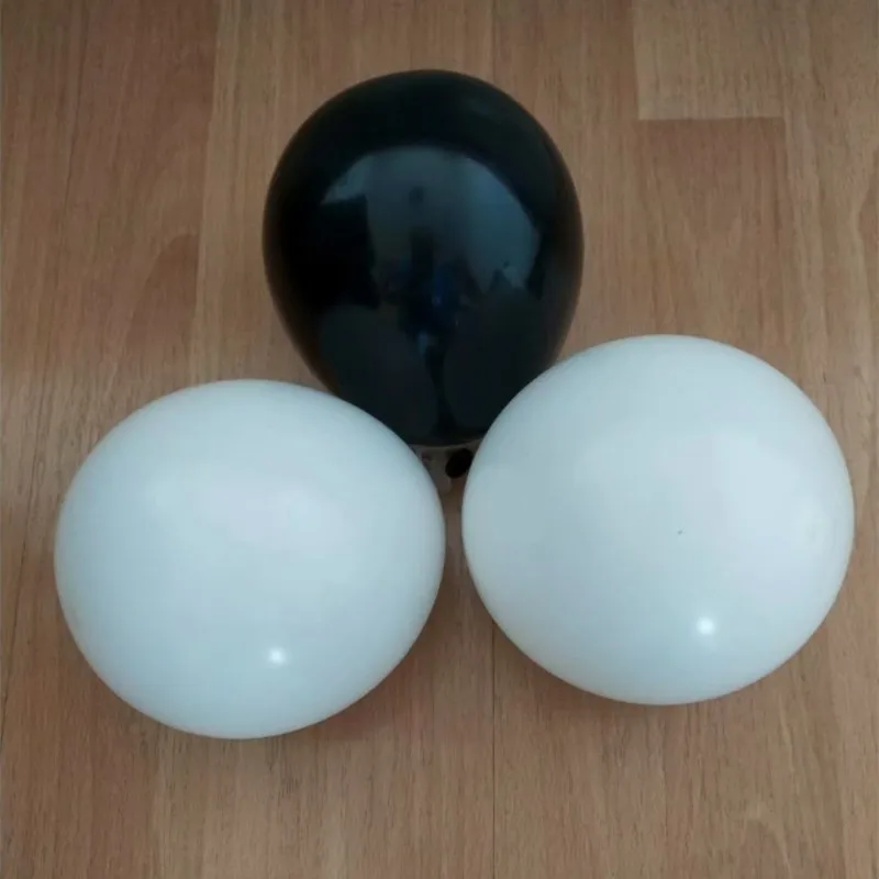 Белые воздушные шары, 5 дюймов, 1,2 г, 100 шт./лот, маленькие черные латексные шары, Детские вечерние шары на день рождения, детские украшения, свадебные принадлежности