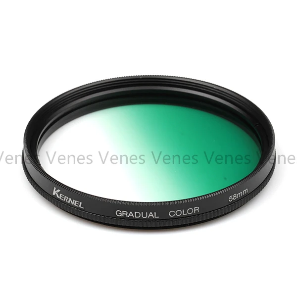 Pixco 52 мм градиентный зеленый фильтр объектива Аксессуары для камеры Canon Nikon