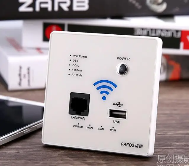 Интеллектуальный роутер 300 м настенная панель USB разъем беспроводная Wi Fi точка