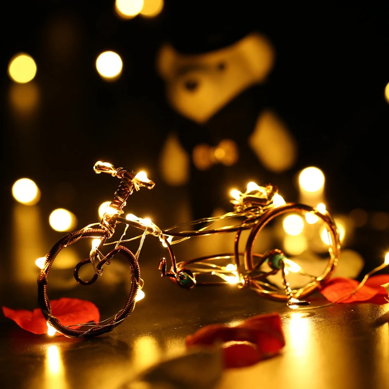 2 шт. 20 LED бутылки вина из пробки огни Звездное светодиодные фонари Медный провод